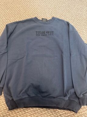 Taylor Swift Navy Eras Tour Crewneck Sweatshirt